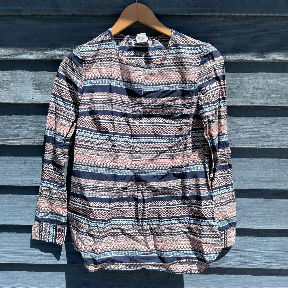 Crew Cuts girls cotton button up blouse 14